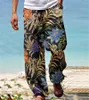 Pantaloni da uomo Pantaloni da uomo larghi con stampa casual Pantaloni a gamba larga Estate Vintage High Street Beach Hawaiian Plus Size 5XL Pantaloni larghi da uomo