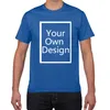 T-shirts pour hommes Votre propre conception T-shirt Homme Marque / Image Personnalisé Hommes T DIY Imprimer Coton T Hommes surdimensionné 3XL Tee Vêtements 230111