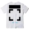 Men's T-Shirts OFF WHITE 23ss New Graffiti High Street Fashion Brand Loose Short Sleeve T-shirt High Weight Fabric D2