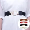 Belts Women Belt For Dress Leather Round Buckle Decor Wide Wrap Waistband Coat Sweater Luxury Party Gift Waistbelt