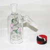 6 Styles Hookahs 5.5inch Pyrex Glass Ash Catcher with 4mm quartz banger 14mm 18mm ashcatcher for bong glass oil burner pipes