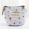 Storage Bags Partysu Canvas Coin Purse Fresh Garden Wind Change Pocket Key Small Wallet Organizer Holder Wallets Cosmetic Drop Deliv Dh2Ot