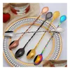 Bar Tools Spiral Long Handle Mixing Cocktail Spoon 304 Rostfritt stål Stål Bartender Drop Delivery Home Garden Kitchen Dining Barwar Dho7k