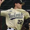 맞춤 야구 유니폼 2019 NCAA College Baseball WS Vanderbilt Commodores 저지 Tate Kolwyck Isaiah Thomas Patrick Raby Kemp Grey Gonzale