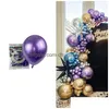 Autres fournitures de fête d'événement Fournitures de Noël Ballon en métal 10 pouces 1,8 g d'épaisseur Latex gonflable Décoration de mariage Drop Livraison Ho Dhgarden Dhglq