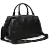 Duffel Bags MAHEU nieuwste ontwerp Zwart Travel Bag Men Vrouwen Cowhide Leather Duffle Luugage Flight Business Travel Male vrouw
