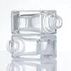 Lagringsflaskor Portable Square Droper Bottle 15 ml Travel Clear Glass Cosmetic Sub-Bottle kan användas för att dispensera och lagra de flesta vätskor