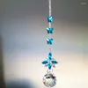 Lustre Cristal Belle 5 Pcs/Lot Mixte 5 couleurs K9 Suncatchers Pendentifs Pour Arbre De Noël En Plein Air Suspendus Décoration Pièces