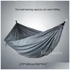 Hammocks 270X140Cm Outdoor Parachute Cloth Foldable Field Cam Swing Hanging Bed Nylon Hammoc With Ropes Carabiners By Sea Dr Dhgarden Dhhy8