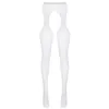 Dames slipje lingerie vrouwen uitgehold rekbare kruisloze leggings glanzende elastische elastische tailleband magere broek kruis open seks ondergoed