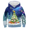 Felpe con cappuccio Felpe Neonati maschi Vestiti natalizi Felpe con cappuccio autunno inverno Pullover Bambini Natale Felpe con cappuccio Babbo Natale Felpa Abbigliamento per bambini 230111