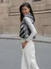 Futro dla kobiet 2023 Rzeczywista kamizelka rex Chinchila moda Lady Naturalne kamizelki luksusowe kamizelki