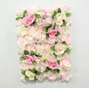 装飾的な花40x60cmシルクローズ人工花の壁パネル装飾背景DIYウェディングパーティーショップ偽物