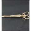 Hair Pins Cool Simple Head Jewelry Pin Gold Scissors Shears Clip For Tiara Barrettes Accessories Wholesale Drop Delivery Products Dhv6Y