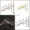 Navel Bell Knopf Ringe Neu 6 Color Piercing Body Jewelry Bauch Accessoires Charming Sexy Bar 194 W2 Drop Lieferung DHKUC