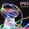 Strings Outdoor Solar Lights Garland Rope String 5-30M LED Garden Waterproof Tube Lamp For Christmas Decoration