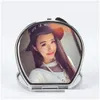 Party Favor Blank Sublimation Mirror Heat Transfer Printing Makeup Mirrors Dye Cosmetic For Year Birthday Gift Drop Delivery Home Ga Dhow0