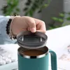 Cups Saucers Coffee Cup Antibacterial 304 Roestvrij staal Eco-vriendelijke drinkwareminnaars Breakfast Kids For Milk Tea Home Office Tool J390