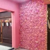 Decoratieve bloemen Witte zijde Rose Bloem Wall Artificial For Wedding Decoratie Panls Kerstmis thuis achtergrond Decor