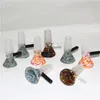 Hookahs szklane miski Kolor 14 mm 18 mm męska miska na wodę Bongs Rura Dabber Tools Wax