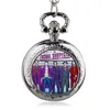 Pocket Watches Antique Joker Black Friends Dome Glass Quartz Assista Charm Men colar vintage pingentes jóias presentes de aniversário femininos