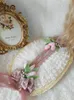 Feestbenodigdheden Pastorale lolita hoed mori bloemen rietje bonnet bonnet thee plat Koreaanse poeder cosplay haaraccessoires kerst