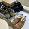 Designer Snow Boots Sneaker Ultra Suede Mini Hybrid Booties Wool Fur Shearling Australia WGG Winter Shoes Bailey Fashion Buckle Classic