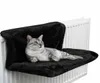 Cat Beds Furniture Hammack Kitten HANGing Sleeping Bed Seat Sofa Fleece Warm Metal Iron Frame Mat Small Pet Window Mount Shelf N