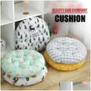 Cushion/Decorative Pillow Round Cushion 30/40/45/50Cm Office Chair Tatami Meditation Sofa Throw Pillows Yoga Floor Mat Decor Seat Dr Dhqrd