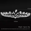 Di lusso color argento da sposa corona intrecciata di fiori di cristallo diademi e corone accessori per capelli da sposa accessori per gioielli alla moda regalo