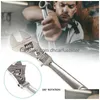 Other Vehicle Tools 8/10 Inch Adjustable Ratchet Wrench Folding Handle Dualpurpose Pipe Spanner Key Hand Tool Drop Delivery Mobiles Dhlck