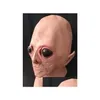 Party Masks Alien Mask Carnival Halloween Big Eye Scary Festival Cosplay Costume Supplies Fl Face Breathable Drop Delivery Home Gard Dhlri