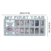 Keepsakes MyFirst Year Baby Keepsake Frame 0 12 månader Bilder P O Souvenirer Spädbarn Growing Memory Gift 230111