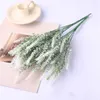 장식용 꽃 1pcs 인공 꽃 시뮬레이션 식물 라벤더 가정 장식 웨딩 신부 부케 벽 액세서리 가짜