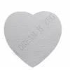 Favor de festa sublima￧￣o em branco Heart Jigsaw Puzzles Diy 75 pe￧as