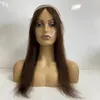 Brazilian Virgin Human Hair Dark Brown Color 3# Full Lace with PU Around Wig Lace with Thin Skin Perimeter Wigs for Woman