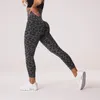 Calças ativas Leggings de leopardo para mulheres Fitness Yoga High Salta