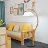 Floor Lamps Glass Ball Lamp Wooden Standing Tripod Lampe Pied Child Light