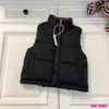 키즈 디자이너 다운 코트 조끼 자켓 여성 파카 방풍 수 놓은 클래식 조끼 소년과 소녀 조끼 2023