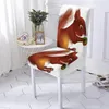 Chair Covers Cute Animal Stretch Cover For Kitchen Elastic Slipcover Removable Universal Seat Furniture