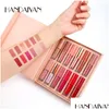 Brillant À Lèvres Handaiyan 12 Couleurs Ensemble Livre Style Liquide Mat Rouge À Lèvres Étanche Naturel Nutritif Maquillage Lipgloss Ensembles Drop Delivery H Dhpjt