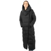 Damen Daunenparkas Parka Lange Jacke Baumwolle Abnehmbare Kapuze Weiblich Steppmantel Puffer Stehkragen Winddicht Bürodame 19255 230111