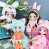 Lalki dla dziewczynek zabawka BJd mini lalki anime dziewczyna świąteczna świąteczna dziecko ciało 3d duże oczy piękne majsterkowicz