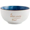 Kommen Simpelweg Stijl Mooie starry Sky Ceramic Bowl Porselein Rice Soep Salade Creatief restaurant Huishouden