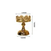 Candle Holders Gold Pillar Holder Candlestick With Deluxe Crystal Design (Gold Crystal)