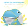 Tende giocattolo Tenda da spiaggia per bambini Protezione solare con protezione dai raggi UV con una piscina Tenda da spiaggia per bambini per bambini Pop-up Tenda da sole portatile Protezione UV Protezione solare 230111