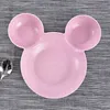 Plates Kids Cartoon Bowl Natural Wheat Straw Kitchen Plastic Bowls Fast Dish Travel Dinnerware