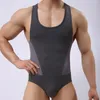 Body Shapers pour hommes Singlet Sous-vêtements Hommes Slim Bodys Homme Élasticité Corrective Sports Fitness Leotard Une pièce High Building