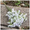 Dekoracyjne kwiaty wieńce Eleganckie sztuczne dziecko Biała gipsophila Fake Silk Flower Plant Home Wedding Party Decorationfp1 Dhdqr