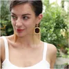 Stud Bohemian Fashion Bijoux tissés à la main Minorité Perlée Boucle d'oreille Cercle Perles Glands Boucles d'oreilles Drop Livraison DHPFJ